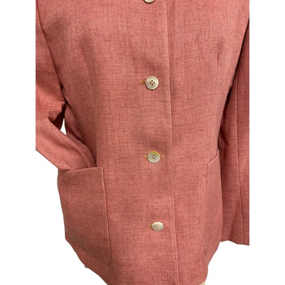 Vintage Evan-Picone Womens Rose Pink Blazer Union Made Jacket - Picture 3 of 10